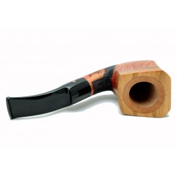 Briar pipe Paronelli HALF RUSTICATED handmade