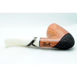 Briar pipe Paronelli HALF RUSTICATED handmade