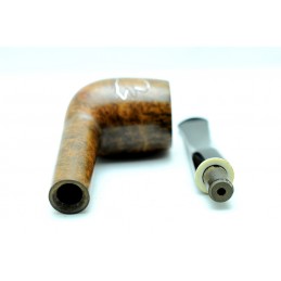 Briar pipe billiard chiselled swan year 1950 by Paronelli Pipe