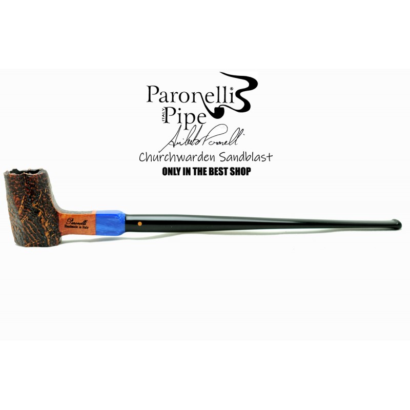 Briar pipe Paronelli CHURCHWARDEN SANDBLAST handmade