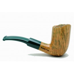 Briar pipe Paronelli STYLE green contrast handmade