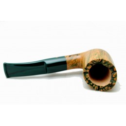 Briar pipe Paronelli STYLE green contrast handmade