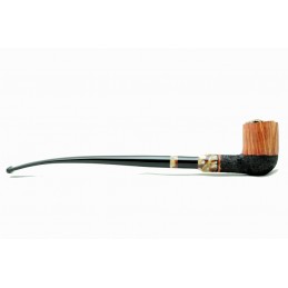 Pipa Paronelli radica CHURCHWARDEN HALF RUSTICATED fatta a mano