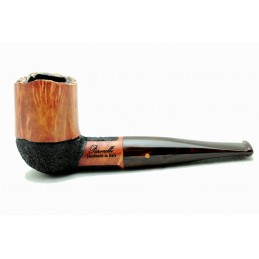 Pipa Paronelli radica CHURCHWARDEN HALF RUSTICATED fatta a mano