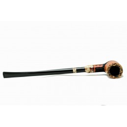 Pipa Paronelli radica CHURCHWARDEN HALF RUSTICATED fatta a mano