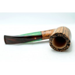 Briar pipe Paronelli HALF RUSTICATED handmade