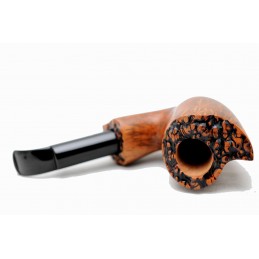 Briar pipe Paronelli COLOSSAL bent stand up 9mm handmade