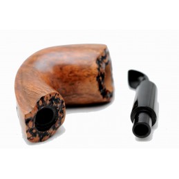 Briar pipe Paronelli COLOSSAL bent stand up 9mm handmade