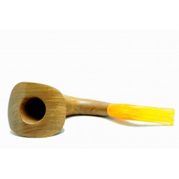 Olive wood pipe Paronelli calabash curved hole handmade