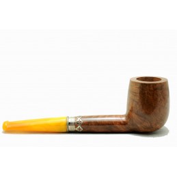 Pipa radica e ambra billiard anno 1930 by Paronelli Pipe