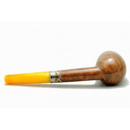 Pipa radica e ambra billiard anno 1930 by Paronelli Pipe