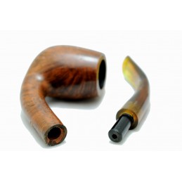 Briar pipe bent curved hole year 1980 by Paronelli Pipe