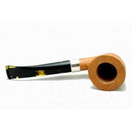 Briar pipe Paronelli half bent sandblast natural handmade