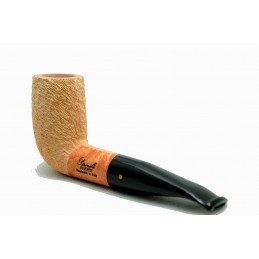 Briar pipe Paronelli REVERSE rusticated natural handmade