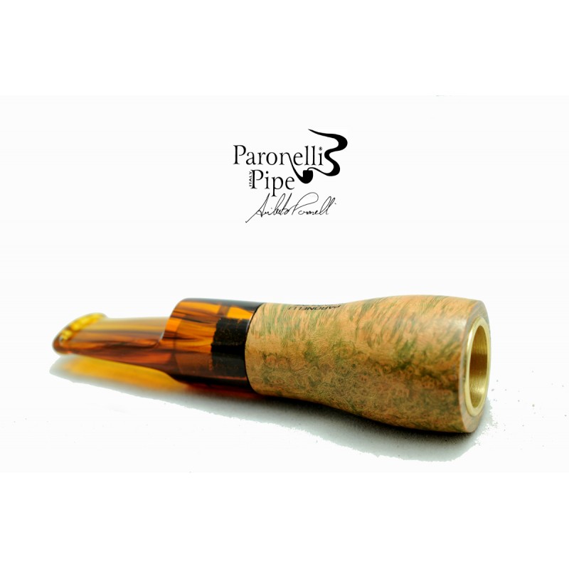 Briar pipe Paronelli SPINNLINE calabash reverse green contrast