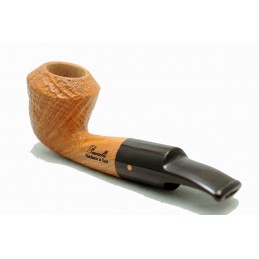 Briar pipe Paronelli half bent sandblast natural handmade