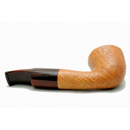 Briar pipe Paronelli half bent sandblast natural handmade