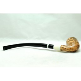 Briar pipe Paronelli bent churchwarden handmade with double mouthpiece