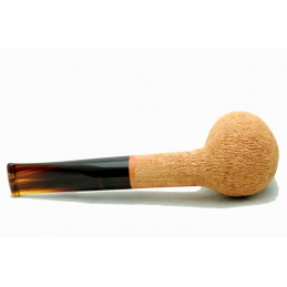 Briar pipe Paronelli bent 9mm rusticated natural handmade