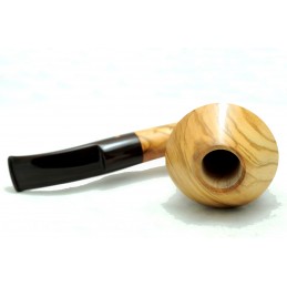 Olive wood pipe Paronelli CALABASH bent handmade