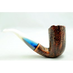 Briar pipe Paronelli bent sandblast handmade