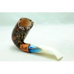 Briar pipe Paronelli bent sandblast handmade