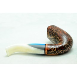 Briar pipe Paronelli bent sandblast handmade