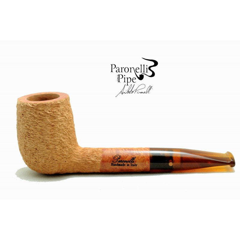 Briar pipe Paronelli liverpool rusticated natural handmade