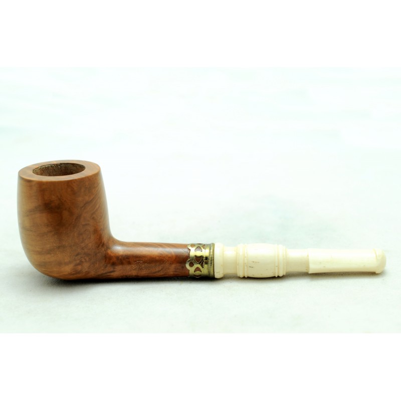 Briar and ivory pipe billiard year 1940 by Paronelli Pipe