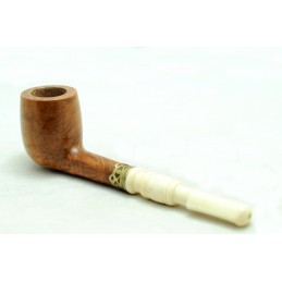 Briar and ivory pipe billiard year 1940 by Paronelli Pipe