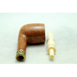 Briar and ivory pipe billiard year 1940 by Paronelli Pipe