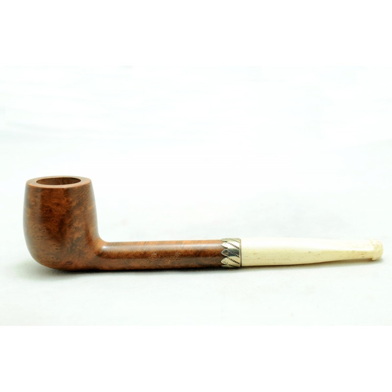 Pipa radica e avorio billiard anno 1920 by Paronelli Pipe