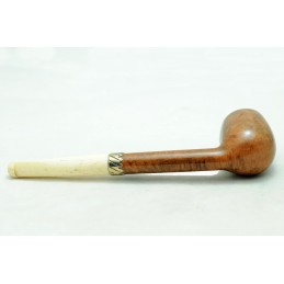 Briar and ivory pipe billiard year 1920 by Paronelli Pipe