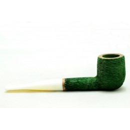 Kit my first briar pipe Paronelli billiard rusticated forest green