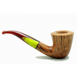 Briar pipe Paronelli bent walnut contrast handmade