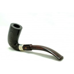 Bog Oak 5000 years pipe Paronelli Toscano handmade with silver ring 925