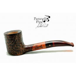 Briar pipe Paronelli cherrywood sandblast handmade