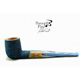 Kit my first briar pipe Paronelli billiard rusticated night blue