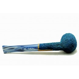 Kit my first briar pipe Paronelli billiard rusticated night blue