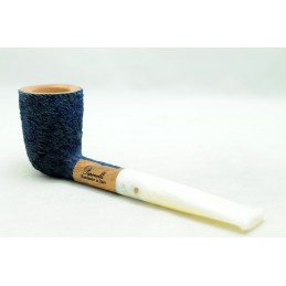 Briar pipe Paronelli dublin rusticated night blue handmade