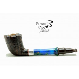 Briar pipe Paronelli freehand sandblast handmade