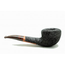 Briar pipe Paronelli half bent freeshape rusticated handmade