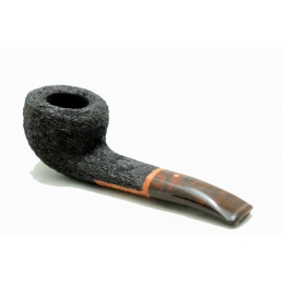 Briar pipe Paronelli half bent freeshape rusticated handmade