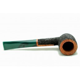 Kit prima pipa Paronelli radica billiard rusticata bocchino colorato