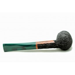 Kit prima pipa Paronelli radica billiard rusticata bocchino colorato