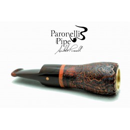 Pipa Paronelli in radica SPINNLINE calabash reverse sabbiata dark