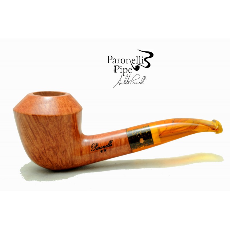 Briar pipe Paronelli half bent chubby handmade