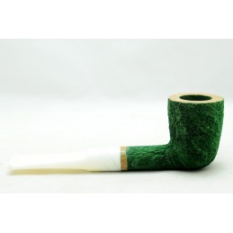 Briar pipe Paronelli dublin 9mm rusticated green handmade