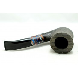 Bog Oak 5000 years pipe Paronelli bent sandblast handmade