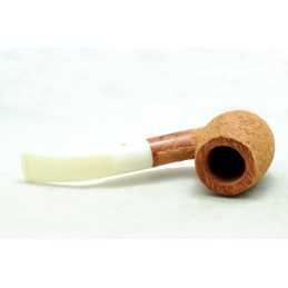 Briar pipe Paronelli bent rusticated natural handmade